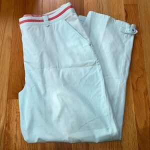 L.L. Bean Light Blue Trousers Pants 18 Petite cotton